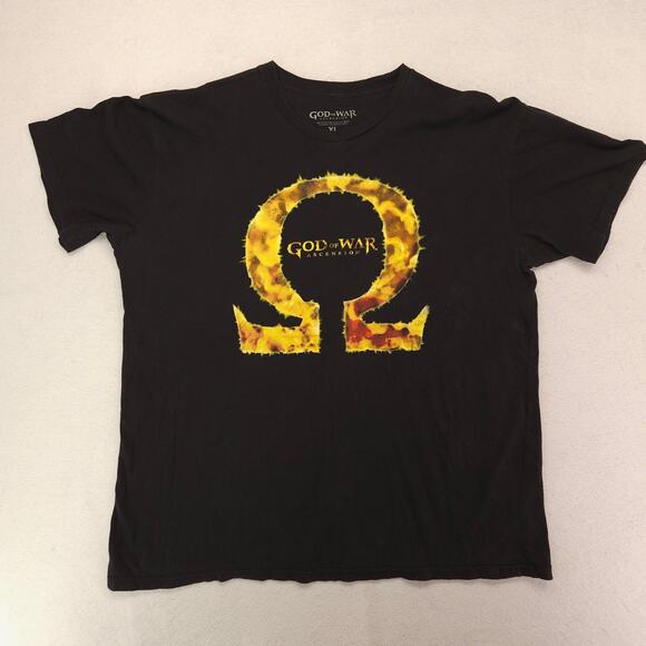 God of War Video Game Graphic Crew Neck Short Sleeve Shirt Mens Size XL Black - Picture 2 of 9